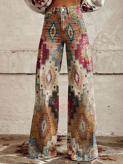 ALDINA | VINTAGE BOHO PANTALONI BAGGY