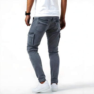 Samuel™ | Pantaloni cargo din denim elastic