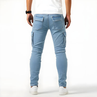 Samuel™ | Pantaloni cargo din denim elastic