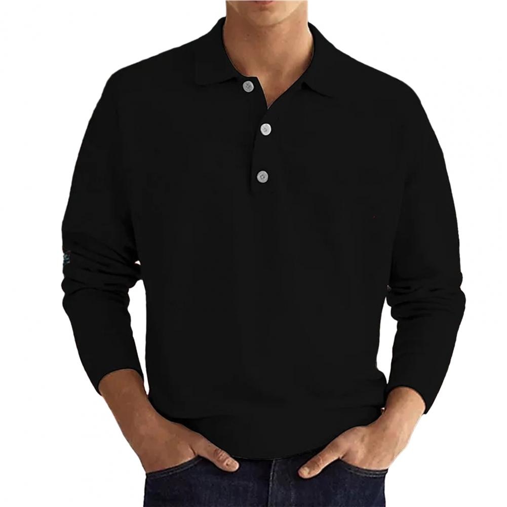 JAMES - TRICOU POLO ELEGANT CU MÂNECĂ LUNGĂ PENTRU BĂRBAȚI